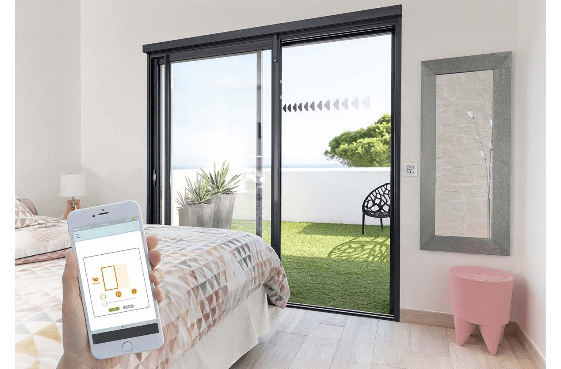 Baie vitrée aluminium — exemple